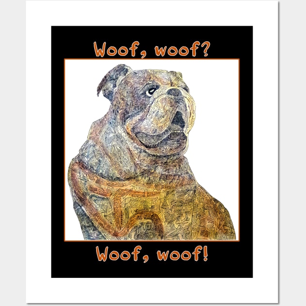 English bulldog Wall Art by VicaVeresk